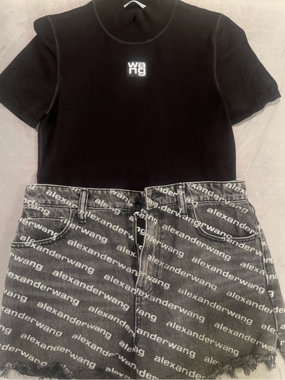 Alexander Wang Set Sz. Med top Sz 28 shorts
